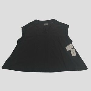 Westbound‎ Top Size Small Sleeveless Womens Blouse $54 NWT Black Pullover V-Neck